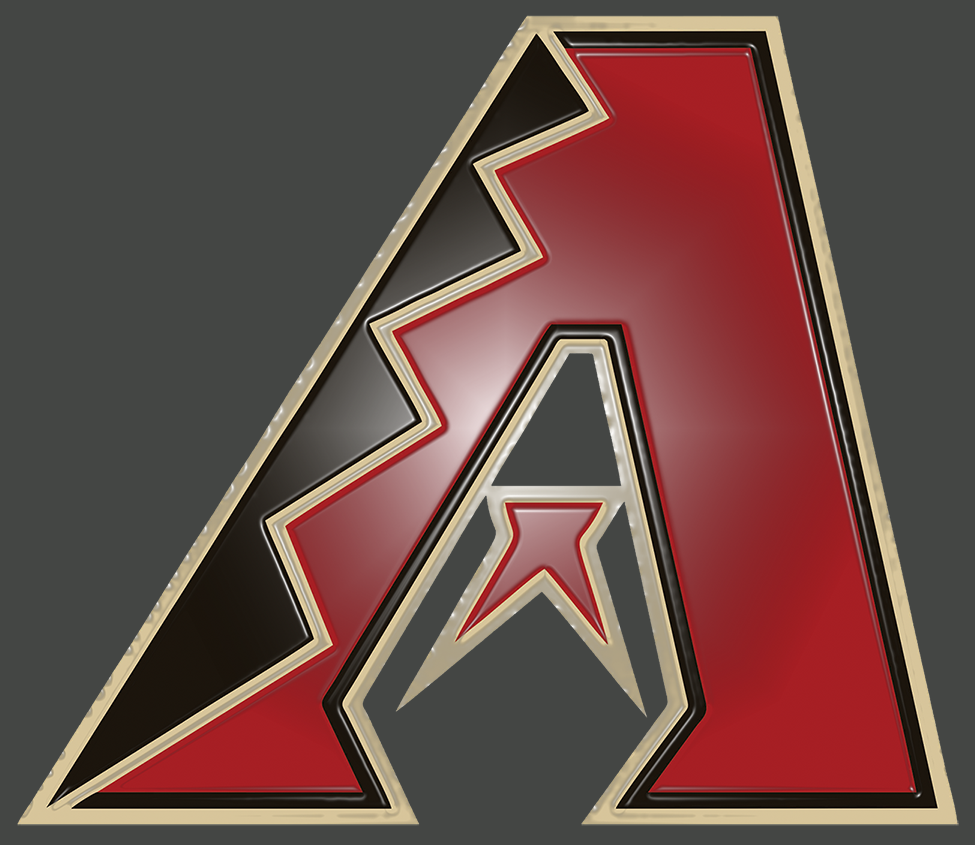 Arizona Diamondbacks Plastic Effect Logo vinyl decal